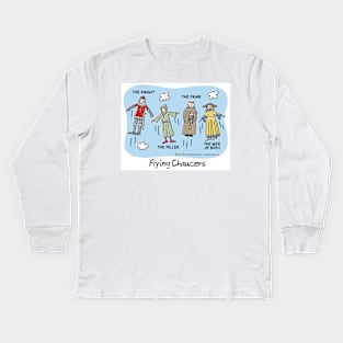 Flying Chaucers Kids Long Sleeve T-Shirt